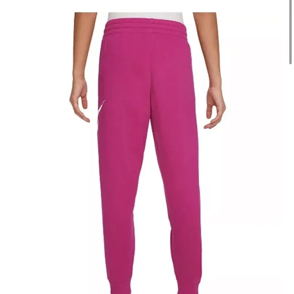 Nike Sportswear Club Jogger Kit Big Kids Club Fleece Pants - Fireberry/ white XL